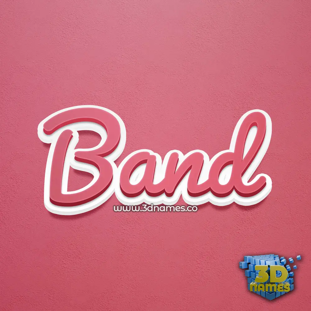band in Red Scribble style - 3D name wallpaper band in Red Scribble style - 3D name wallpaper