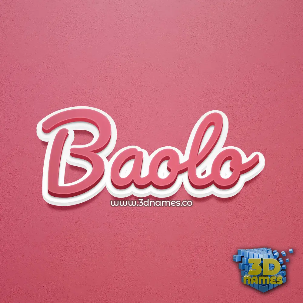 baolo in Red Scribble style - 3D name wallpaper baolo in Red Scribble style - 3D name wallpaper