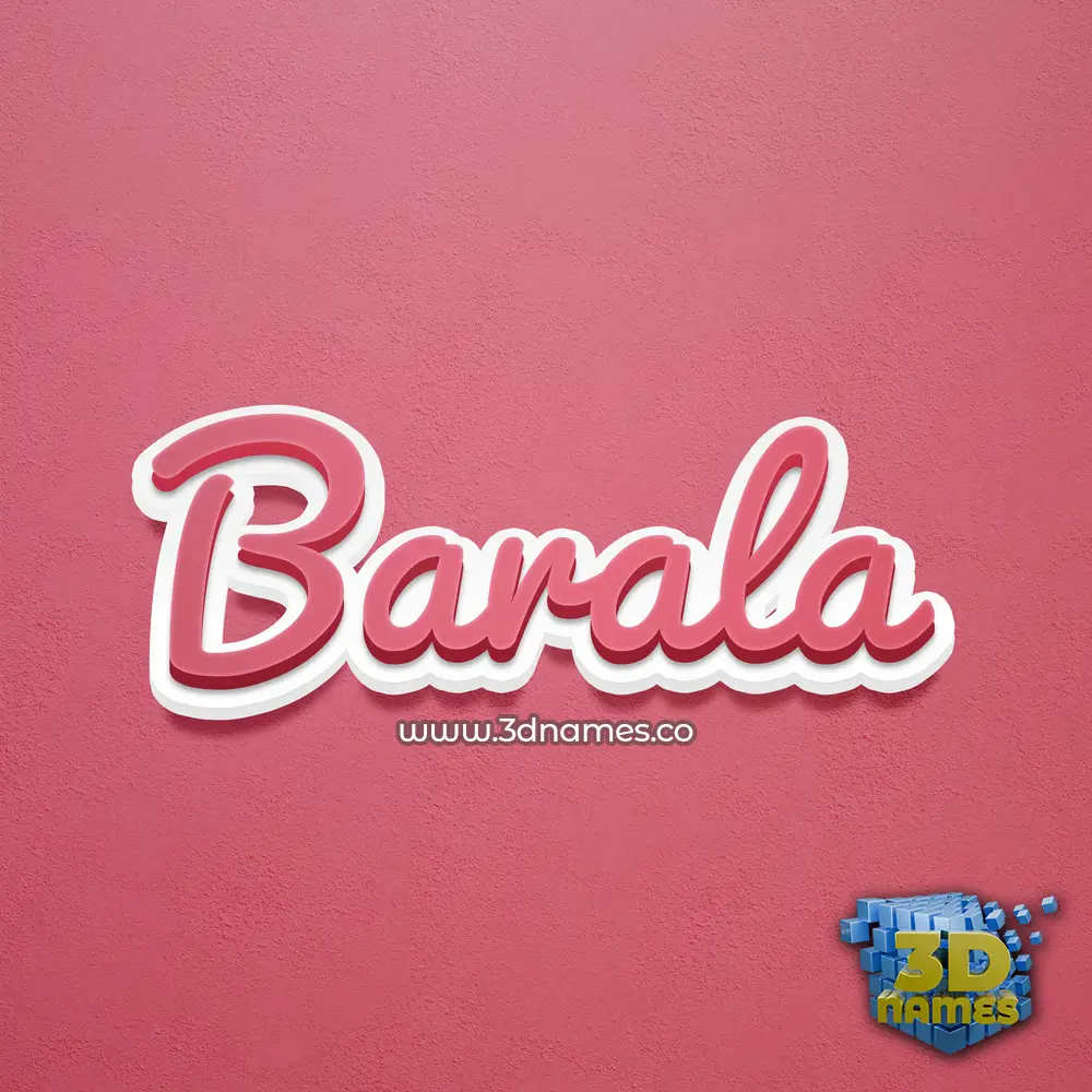 barala in Red Scribble style - 3D name wallpaper barala in Red Scribble style - 3D name wallpaper