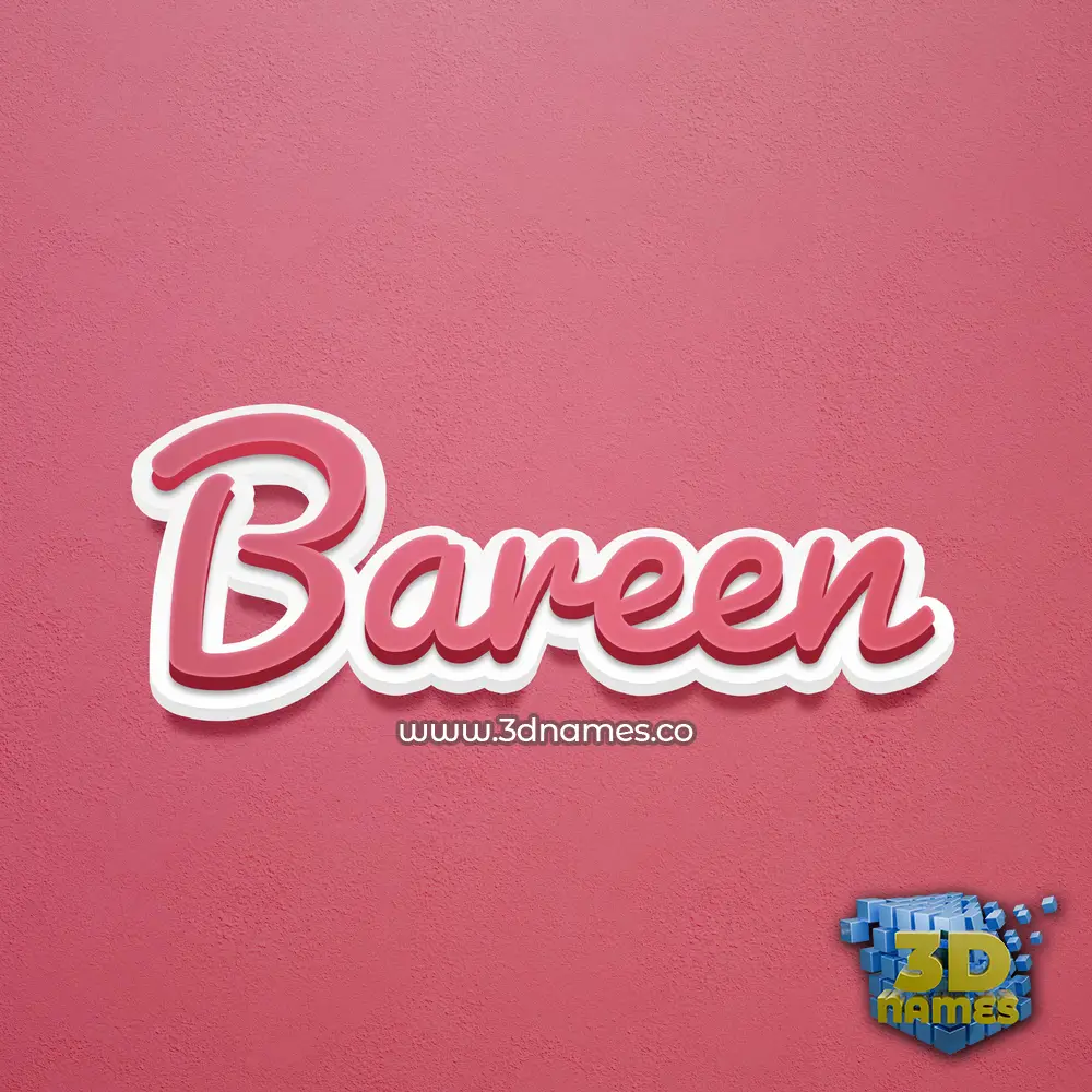bareen in Red Scribble style - 3D name wallpaper bareen in Red Scribble style - 3D name wallpaper
