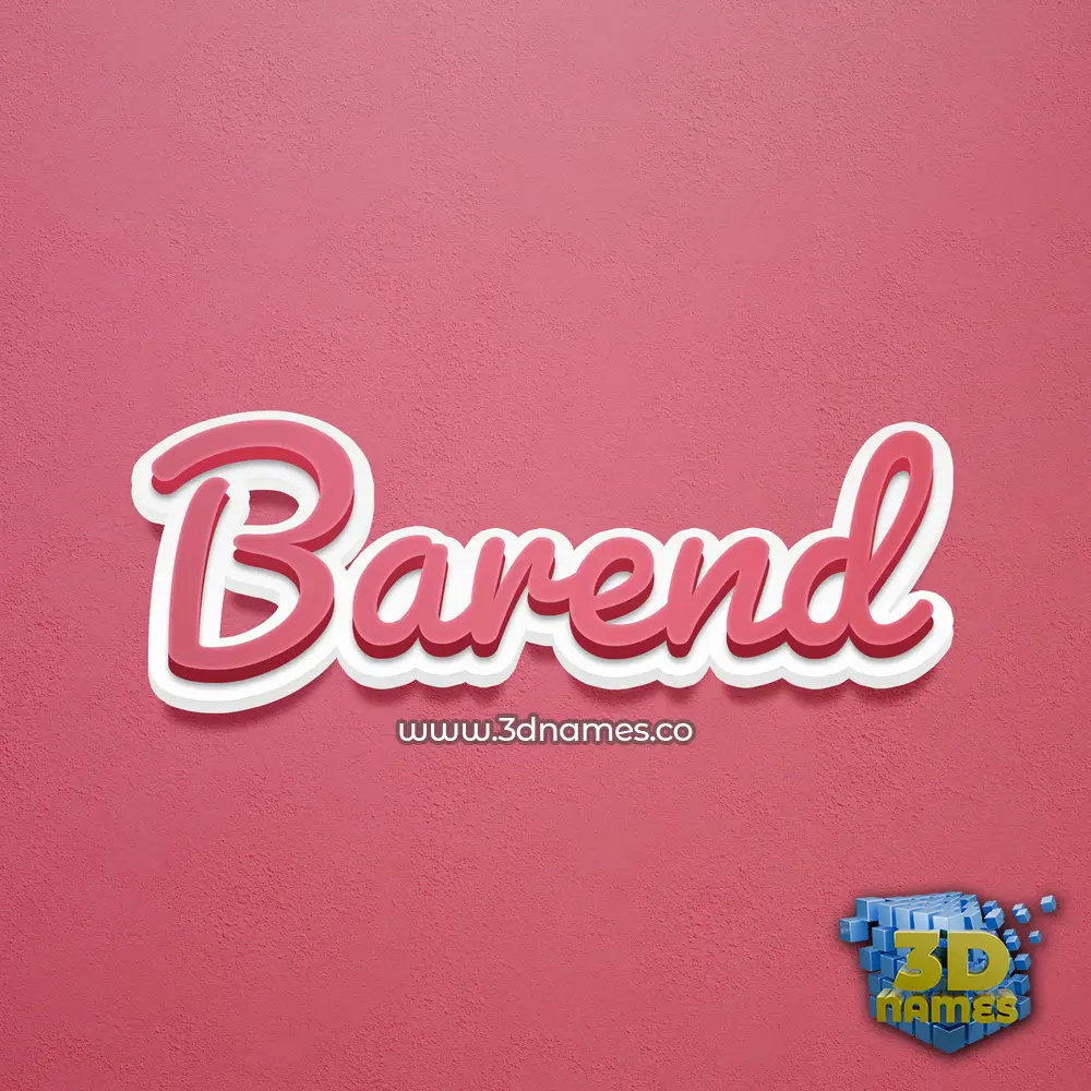 barend in Red Scribble style - 3D name wallpaper barend in Red Scribble style - 3D name wallpaper