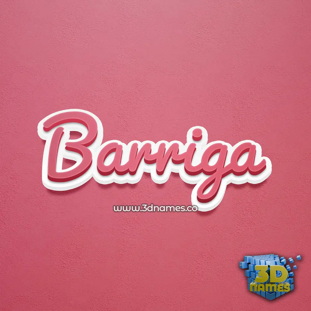 barriga in Red Scribble style - 3D name wallpaper barriga in Red Scribble style - 3D name wallpaper