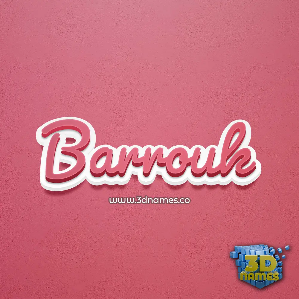 barrouk in Red Scribble style - 3D name wallpaper barrouk in Red Scribble style - 3D name wallpaper