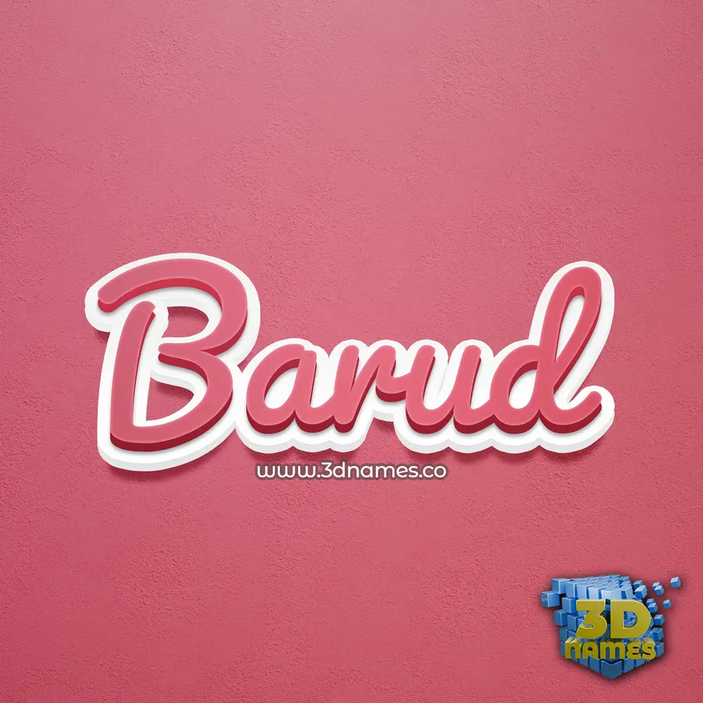 barud in Red Scribble style - 3D name wallpaper barud in Red Scribble style - 3D name wallpaper