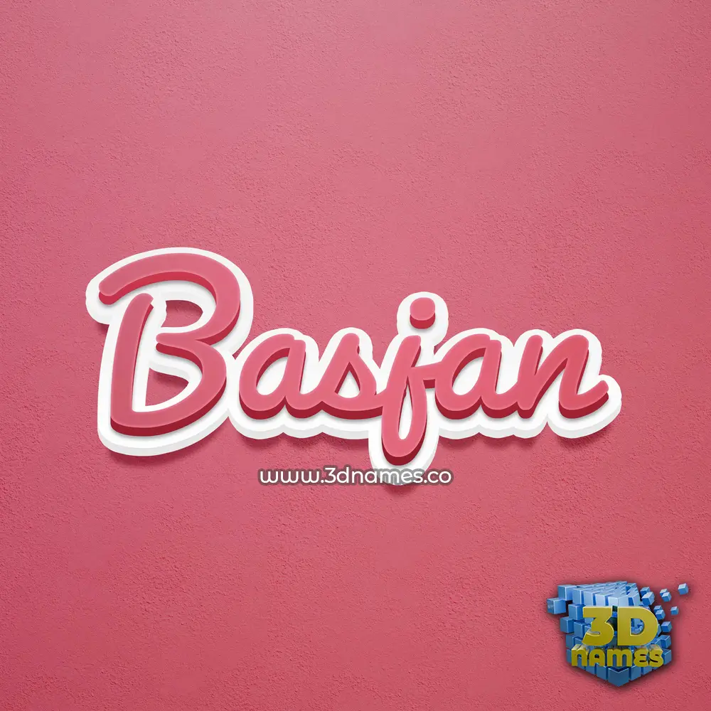 basjan in Red Scribble style - 3D name wallpaper basjan in Red Scribble style - 3D name wallpaper