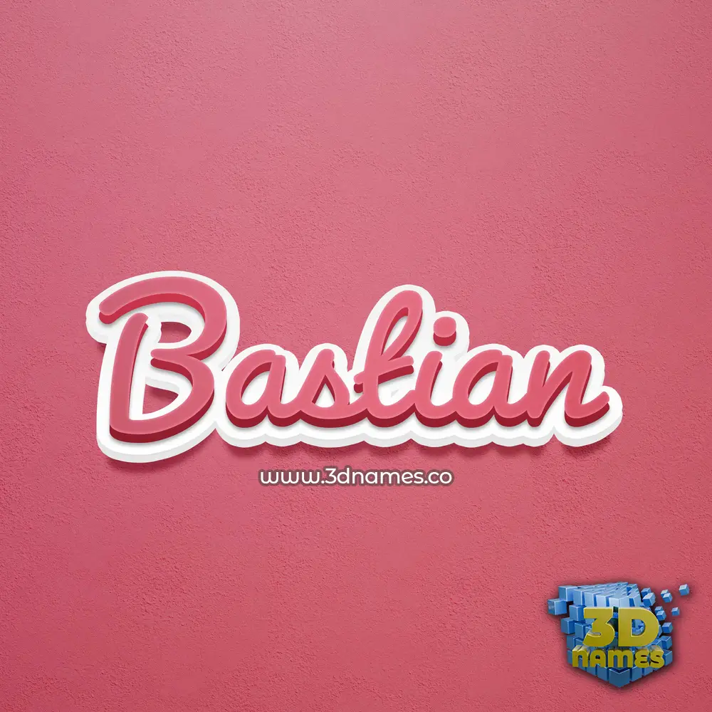 bastian in Red Scribble style - 3D name wallpaper bastian in Red Scribble style - 3D name wallpaper