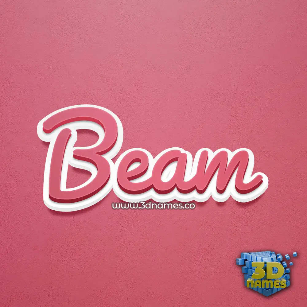 beam in Red Scribble style - 3D name wallpaper beam in Red Scribble style - 3D name wallpaper