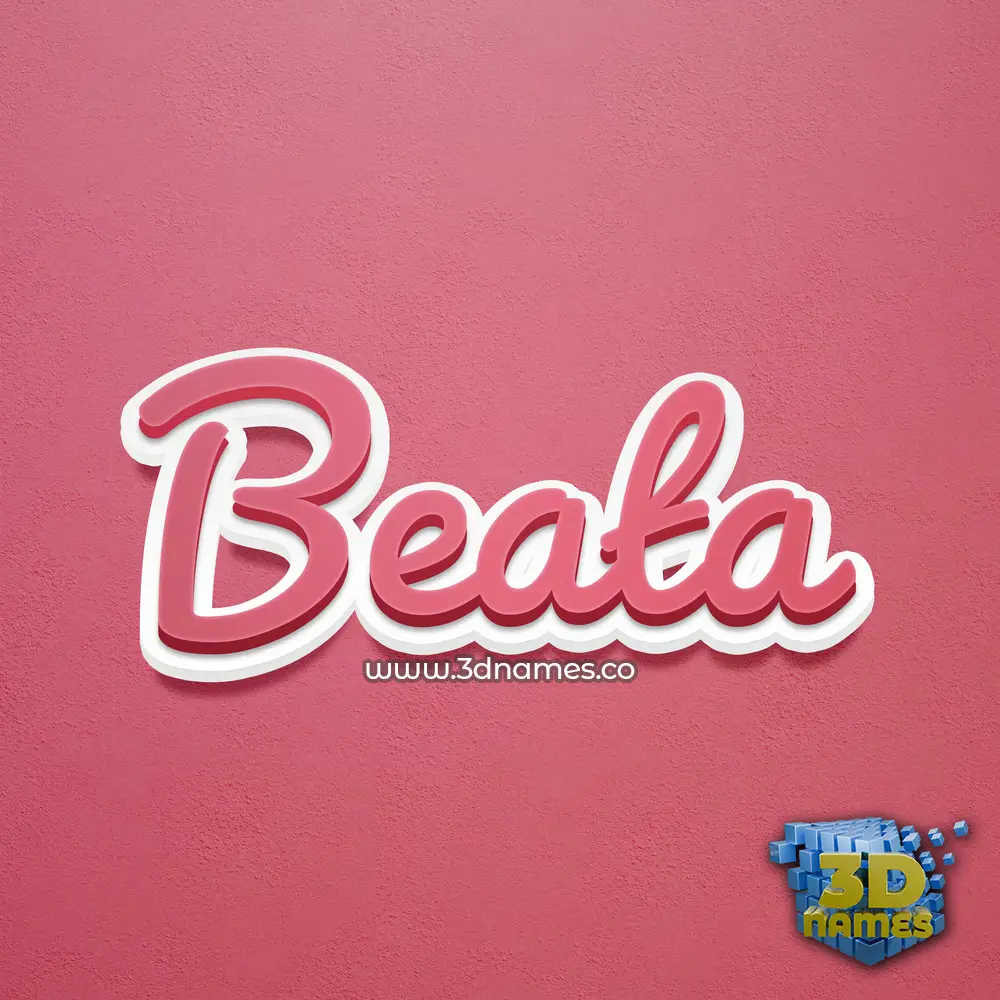 beata in Red Scribble style - 3D name wallpaper beata in Red Scribble style - 3D name wallpaper