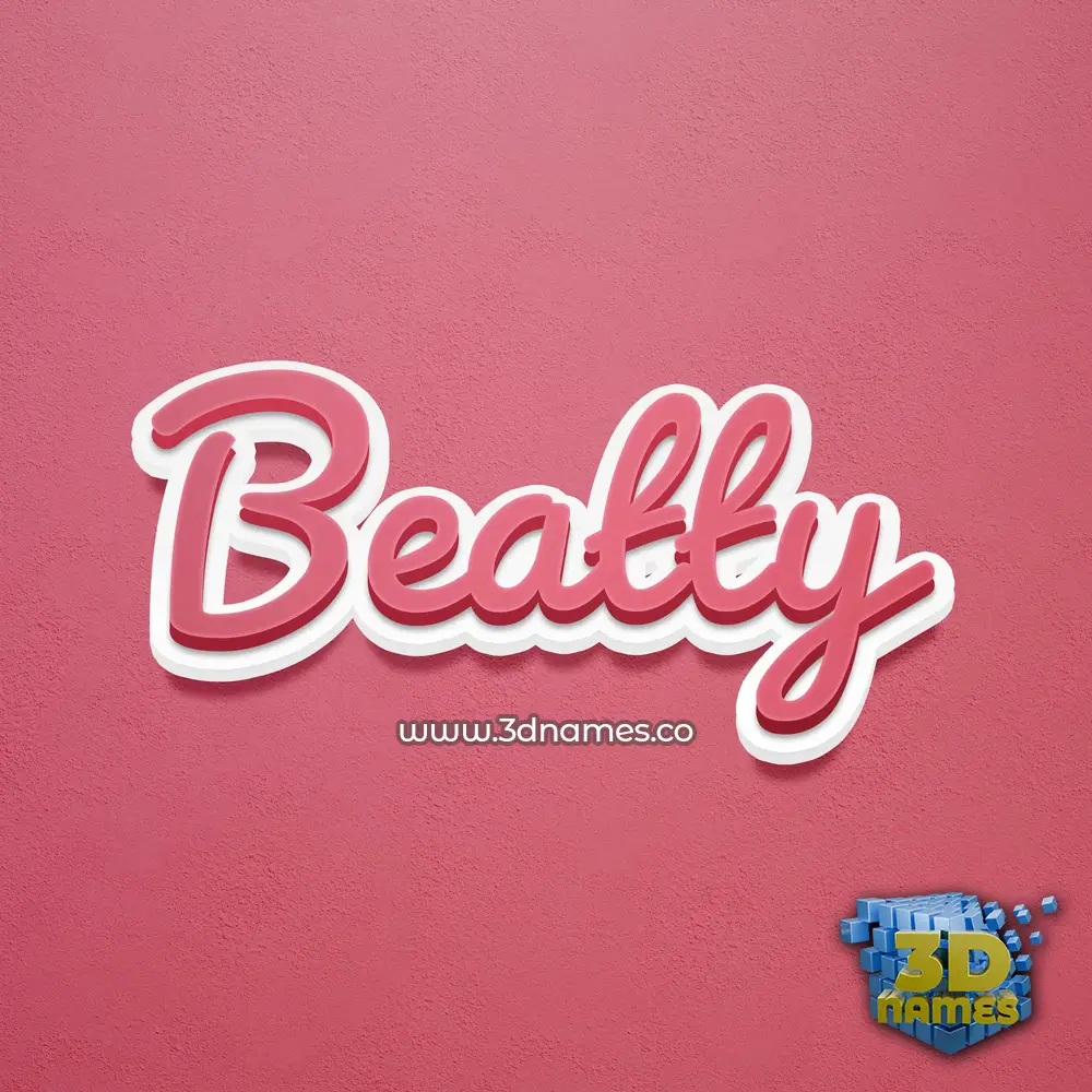 beatty in Red Scribble style - 3D name wallpaper beatty in Red Scribble style - 3D name wallpaper