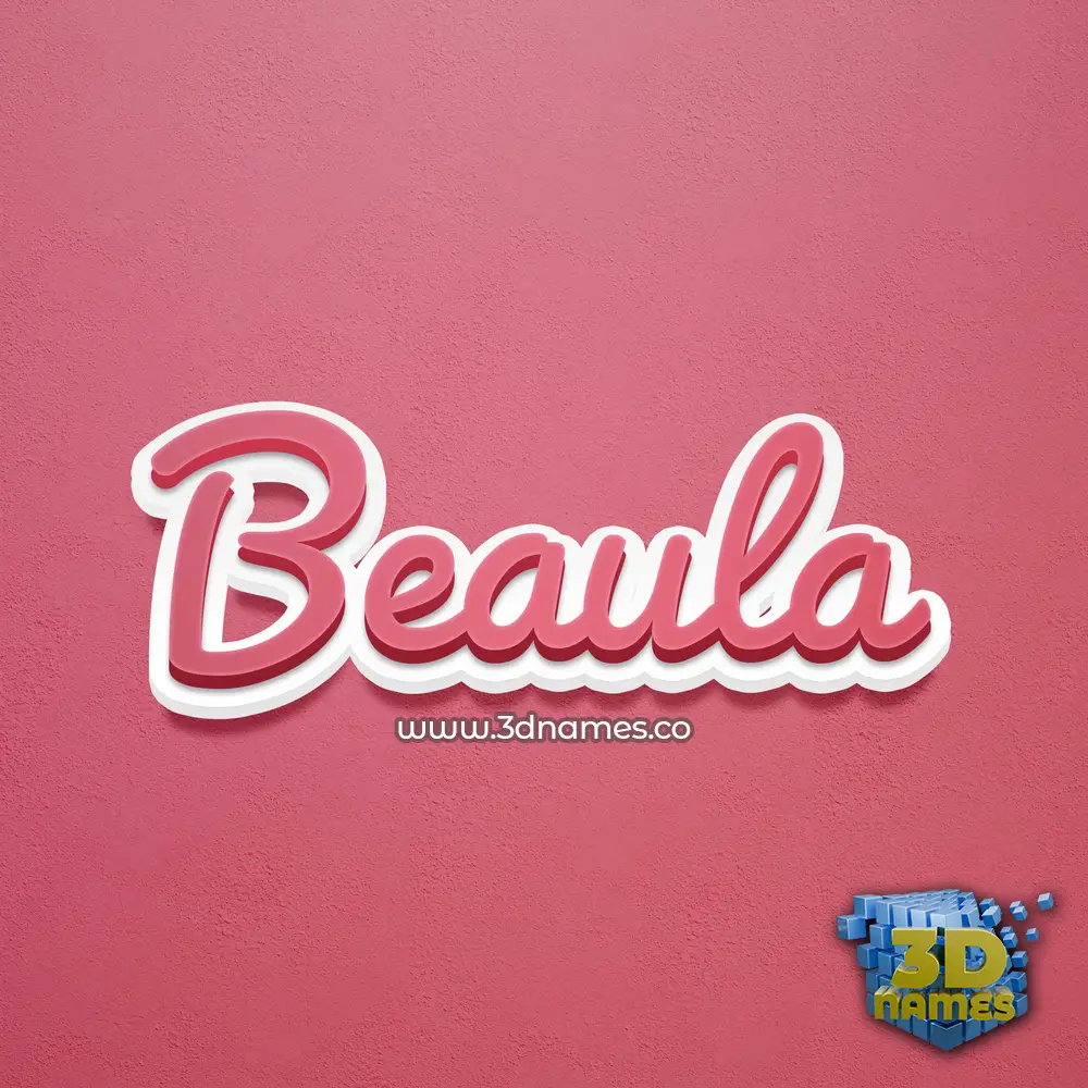 beaula in Red Scribble style - 3D name wallpaper beaula in Red Scribble style - 3D name wallpaper