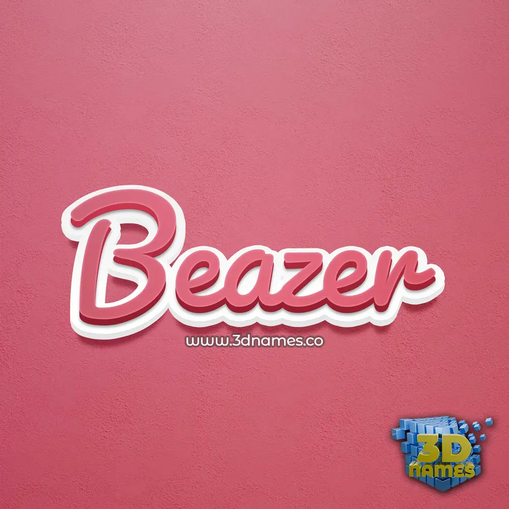 beazer in Red Scribble style - 3D name wallpaper beazer in Red Scribble style - 3D name wallpaper
