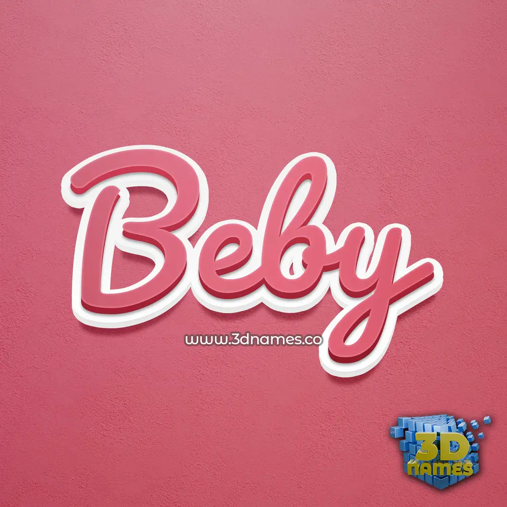 beby in Red Scribble style - 3D name wallpaper beby in Red Scribble style - 3D name wallpaper