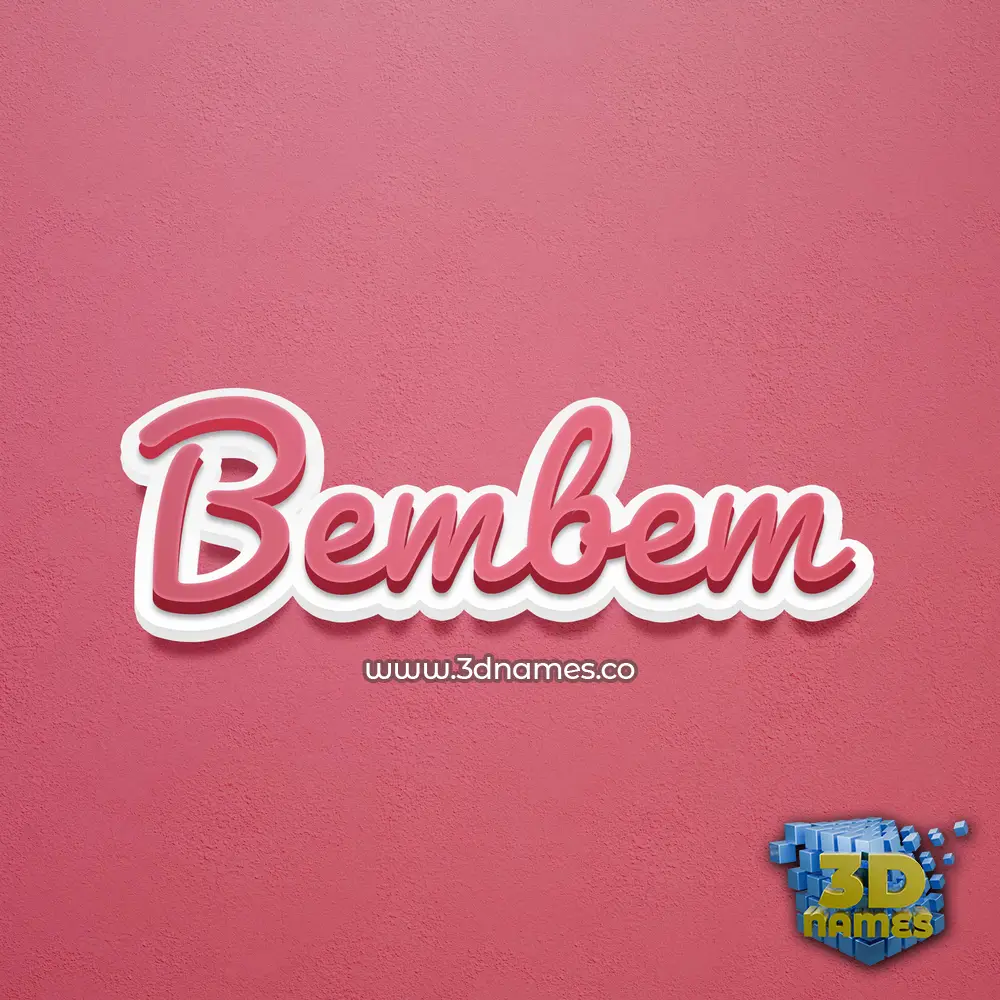 bembem in Red Scribble style - 3D name wallpaper bembem in Red Scribble style - 3D name wallpaper