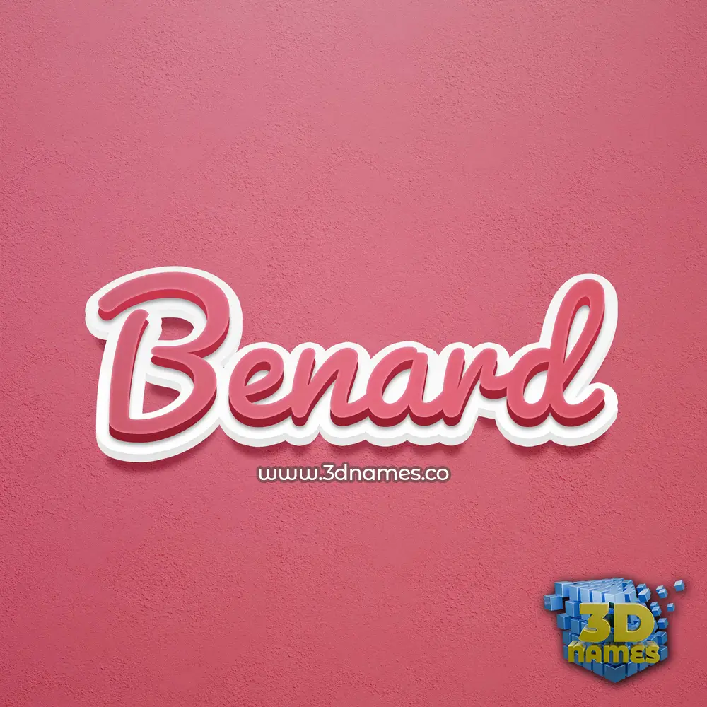 benard in Red Scribble style - 3D name wallpaper benard in Red Scribble style - 3D name wallpaper