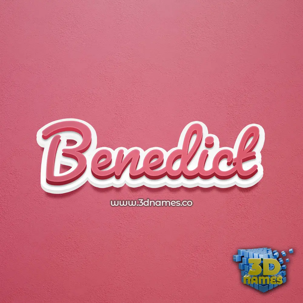 benedict in Red Scribble style - 3D name wallpaper benedict in Red Scribble style - 3D name wallpaper
