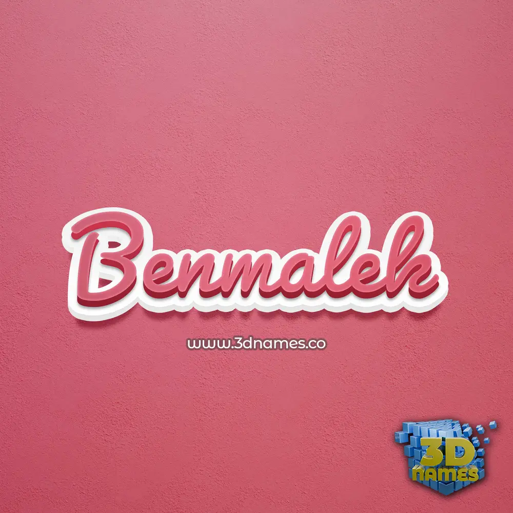 benmalek in Red Scribble style - 3D name wallpaper benmalek in Red Scribble style - 3D name wallpaper