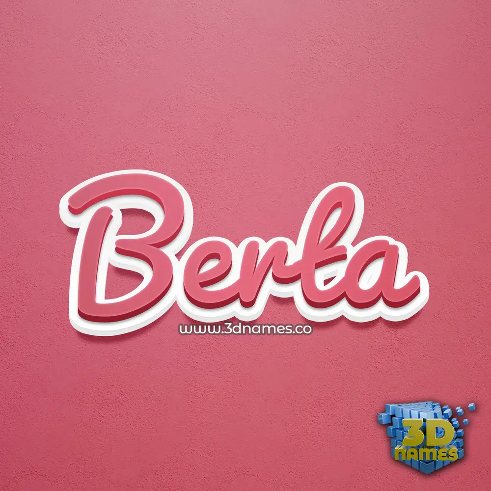 berta in Red Scribble style - 3D name wallpaper berta in Red Scribble style - 3D name wallpaper
