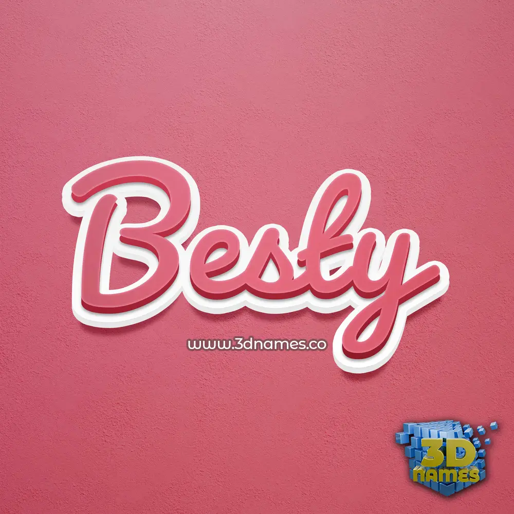 besty in Red Scribble style - 3D name wallpaper besty in Red Scribble style - 3D name wallpaper