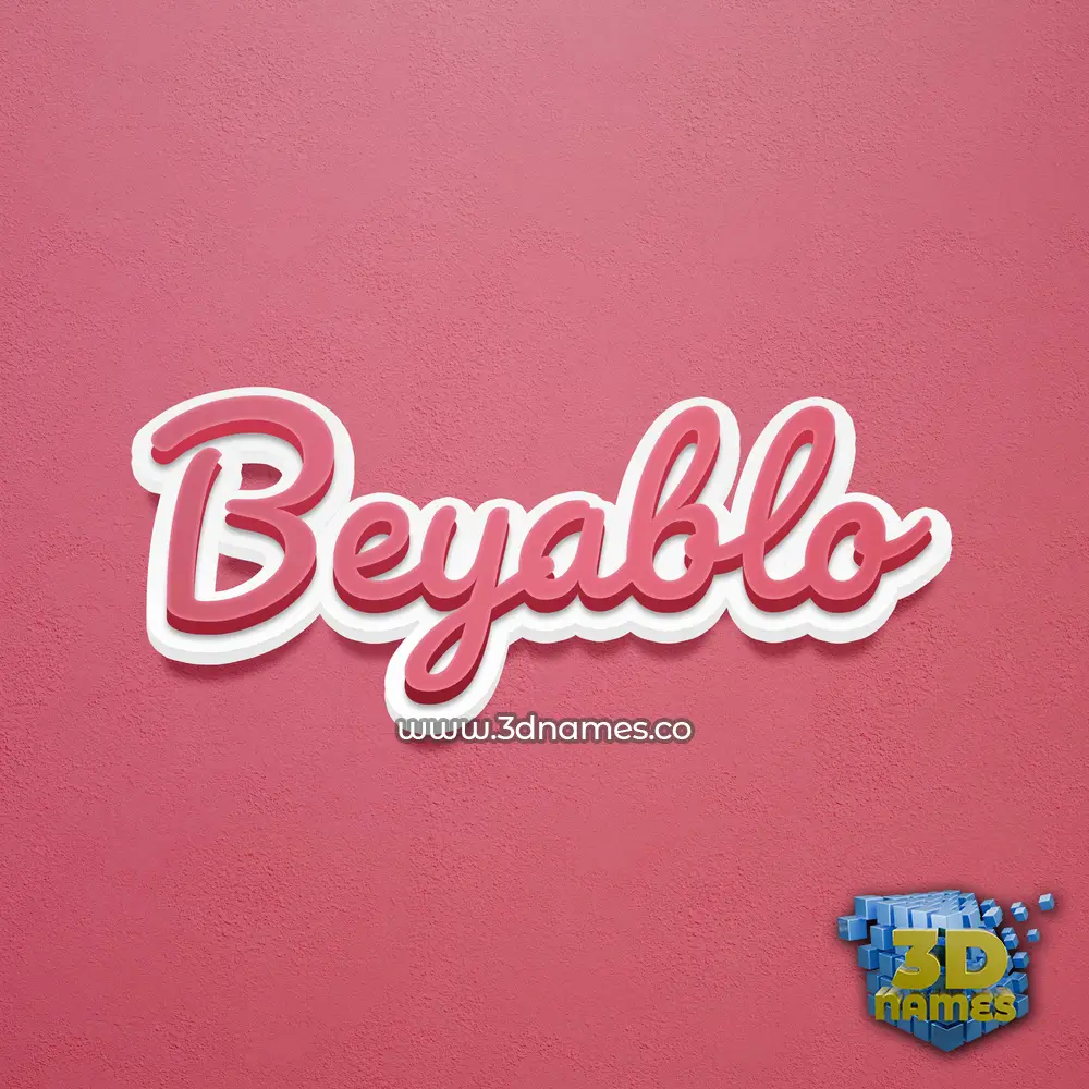 beyablo in Red Scribble style - 3D name wallpaper beyablo in Red Scribble style - 3D name wallpaper