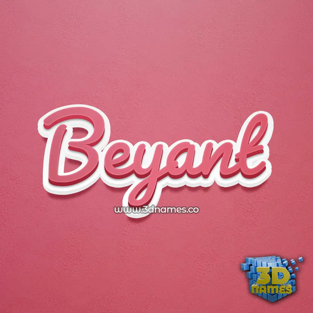 beyant in Red Scribble style - 3D name wallpaper beyant in Red Scribble style - 3D name wallpaper
