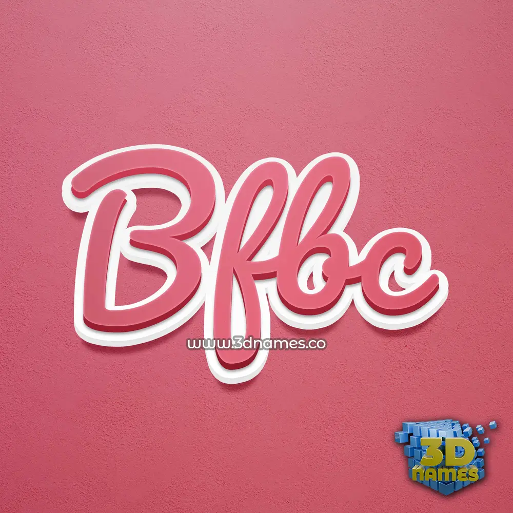 bfbc in Red Scribble style - 3D name wallpaper bfbc in Red Scribble style - 3D name wallpaper