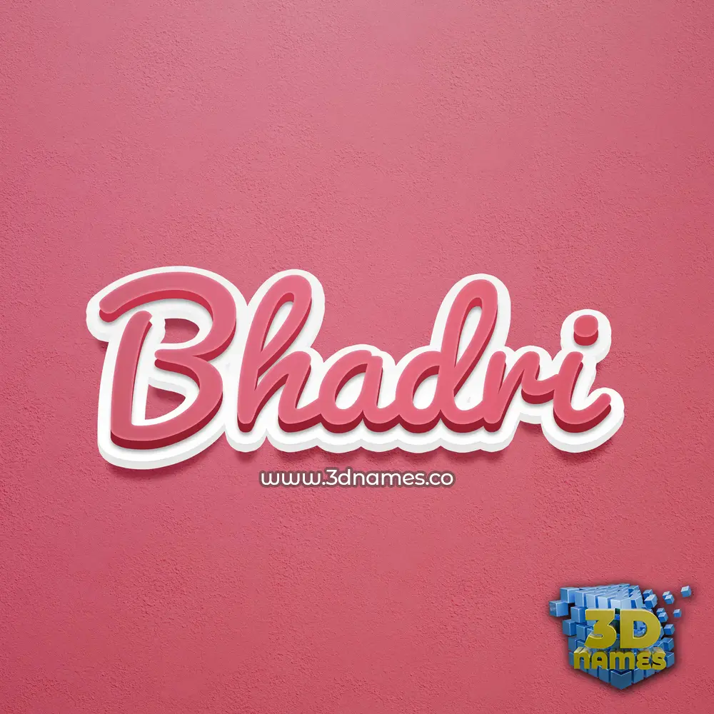 bhadri in Red Scribble style - 3D name wallpaper bhadri in Red Scribble style - 3D name wallpaper