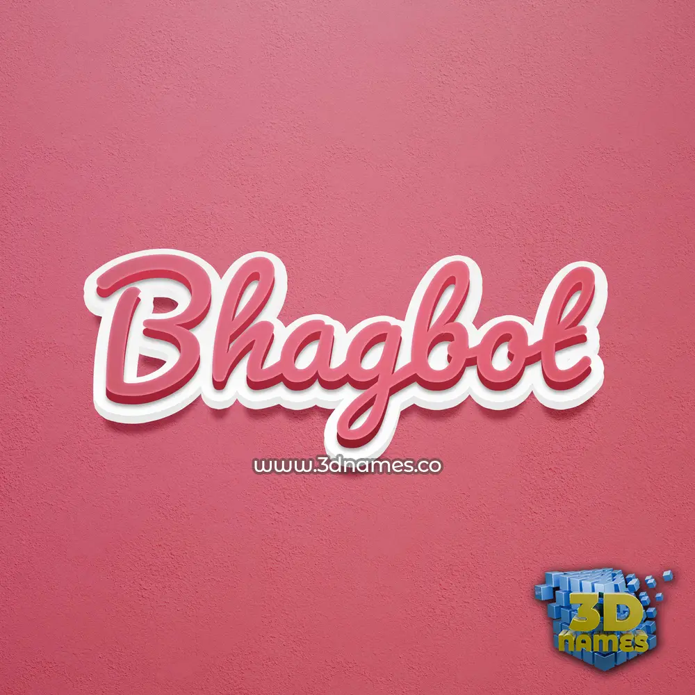 bhagbot in Red Scribble style - 3D name wallpaper bhagbot in Red Scribble style - 3D name wallpaper