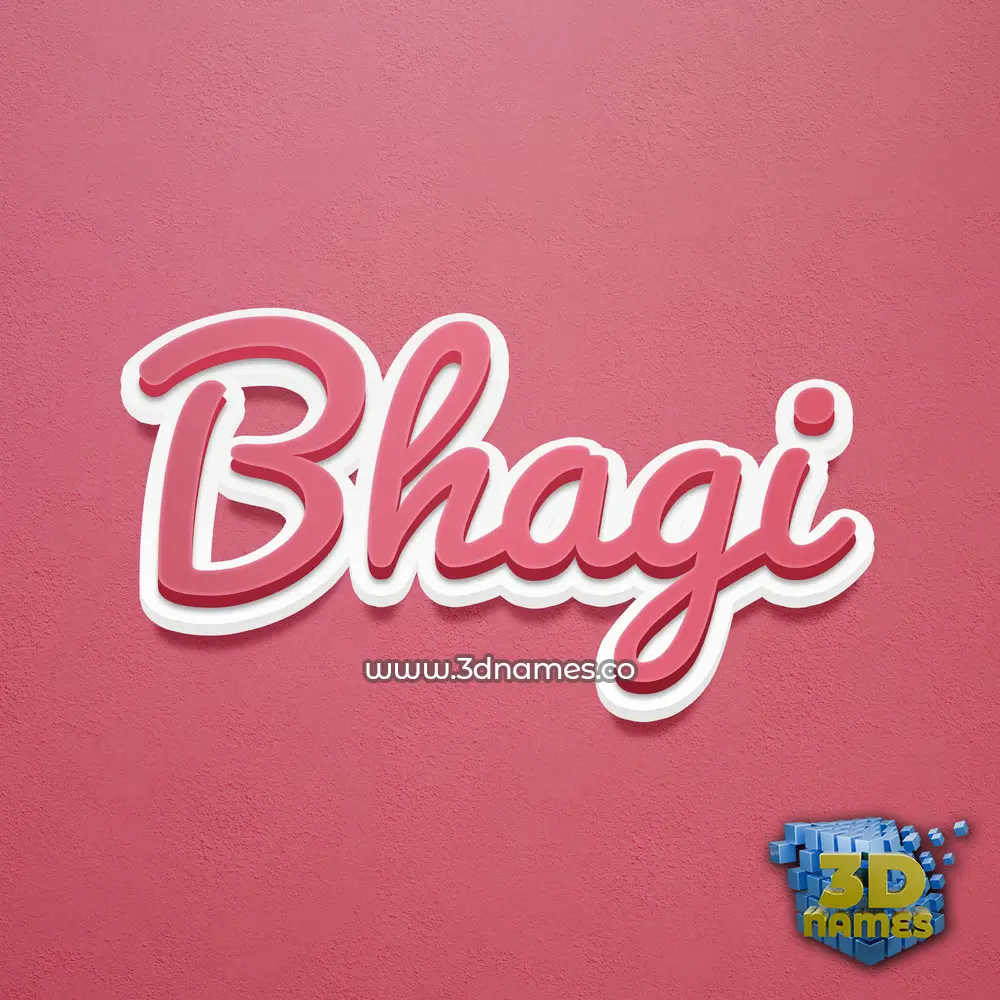 bhagi in Red Scribble style - 3D name wallpaper bhagi in Red Scribble style - 3D name wallpaper