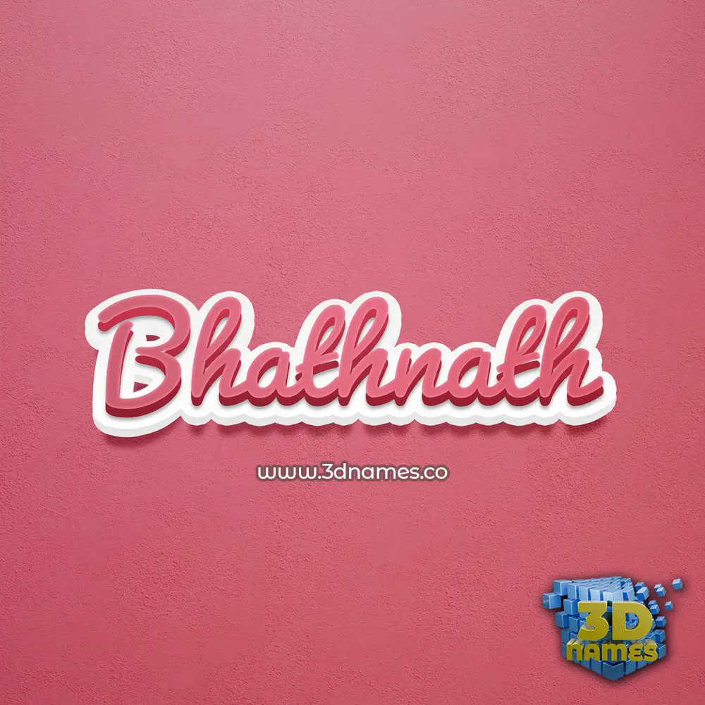 bhathnath in Red Scribble style - 3D name wallpaper bhathnath in Red Scribble style - 3D name wallpaper
