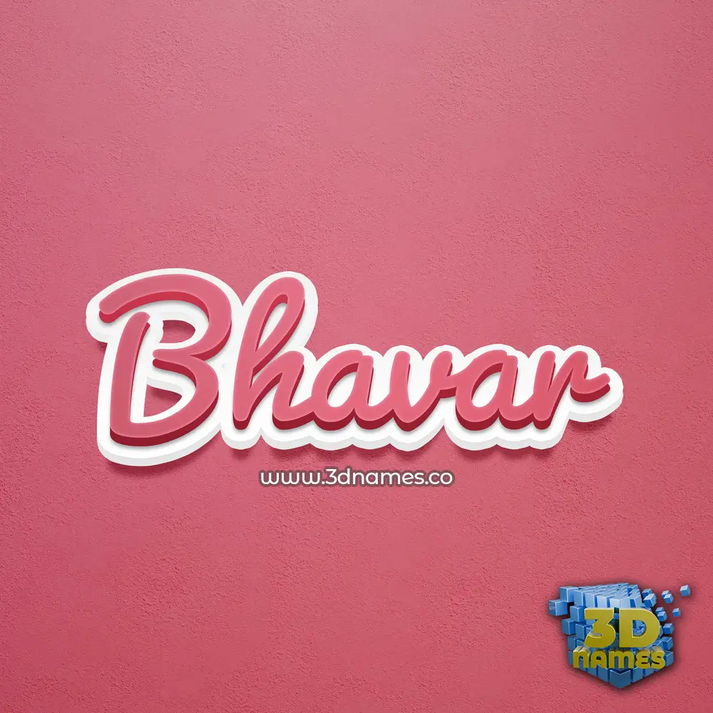 bhavar in Red Scribble style - 3D name wallpaper bhavar in Red Scribble style - 3D name wallpaper
