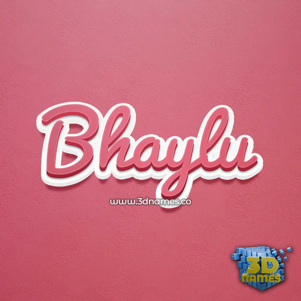 bhaylu in Red Scribble style - 3D name wallpaper bhaylu in Red Scribble style - 3D name wallpaper