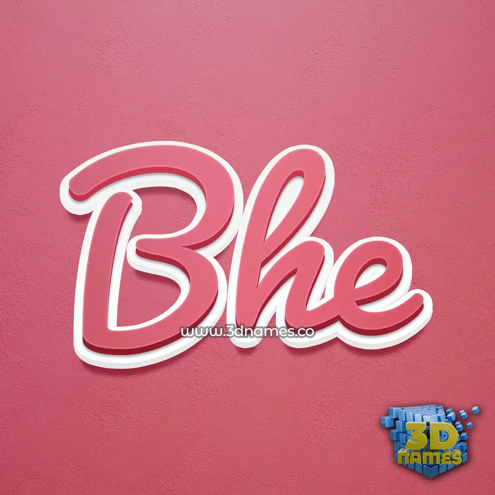 bhe in Red Scribble style - 3D name wallpaper bhe in Red Scribble style - 3D name wallpaper