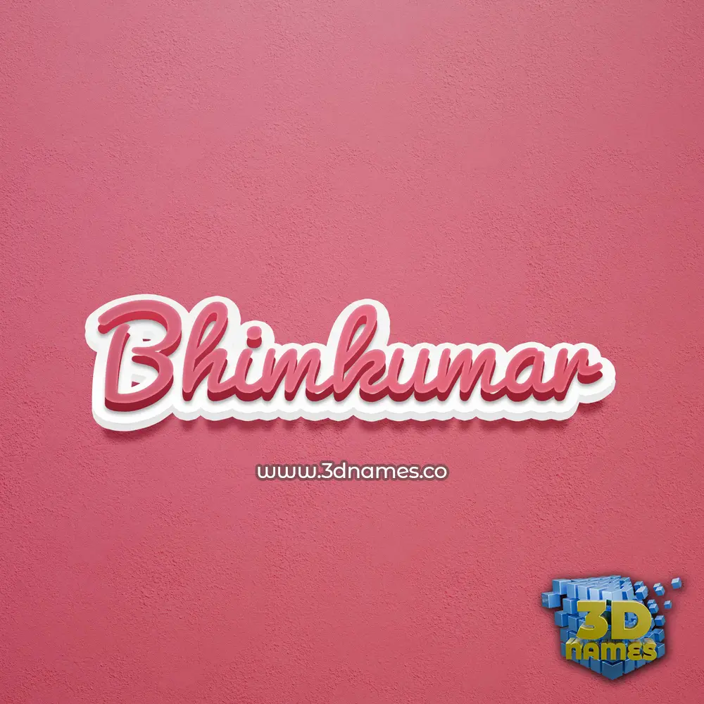 bhimkumar in Red Scribble style - 3D name wallpaper bhimkumar in Red Scribble style - 3D name wallpaper