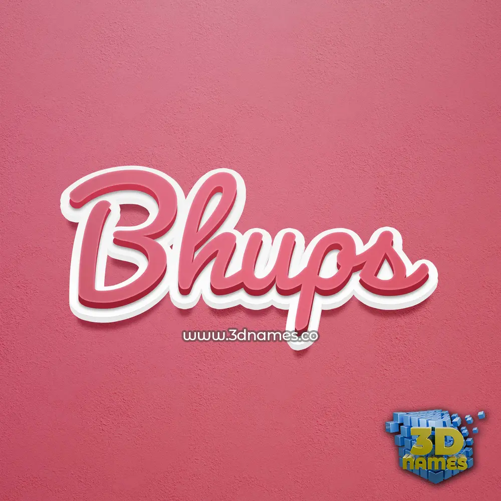 bhups in Red Scribble style - 3D name wallpaper bhups in Red Scribble style - 3D name wallpaper