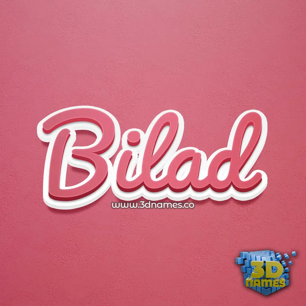bilad in Red Scribble style - 3D name wallpaper bilad in Red Scribble style - 3D name wallpaper