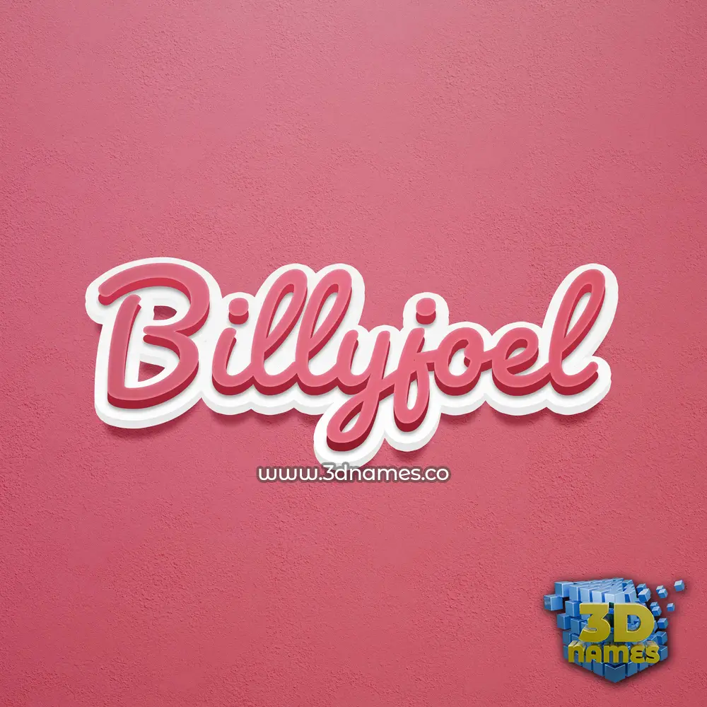 billyjoel in Red Scribble style - 3D name wallpaper billyjoel in Red Scribble style - 3D name wallpaper