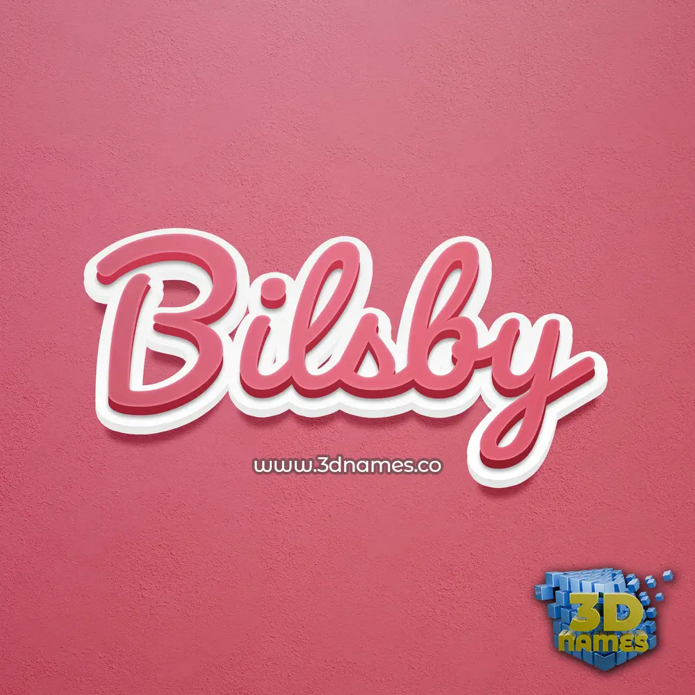bilsby in Red Scribble style - 3D name wallpaper bilsby in Red Scribble style - 3D name wallpaper