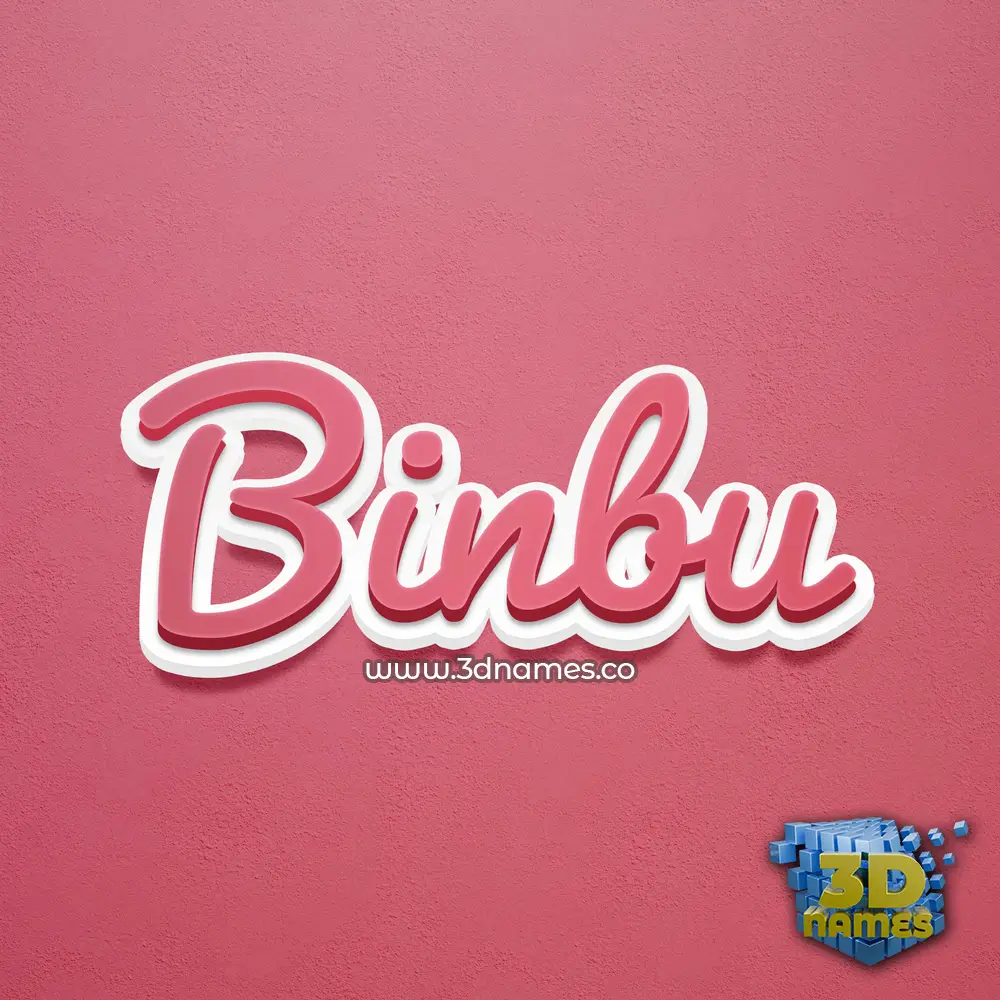 binbu in Red Scribble style - 3D name wallpaper binbu in Red Scribble style - 3D name wallpaper