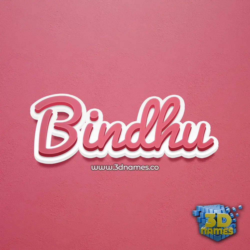 bindhu in Red Scribble style - 3D name wallpaper bindhu in Red Scribble style - 3D name wallpaper