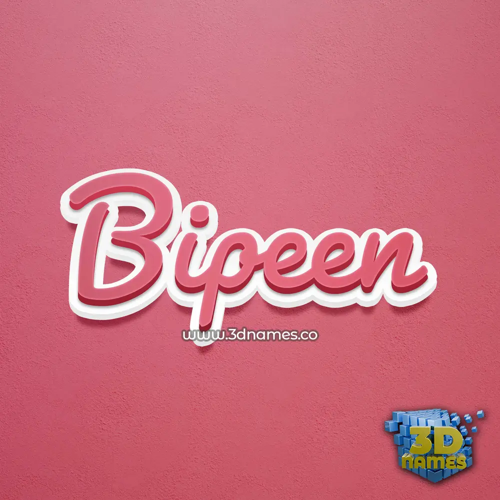 bipeen in Red Scribble style - 3D name wallpaper bipeen in Red Scribble style - 3D name wallpaper
