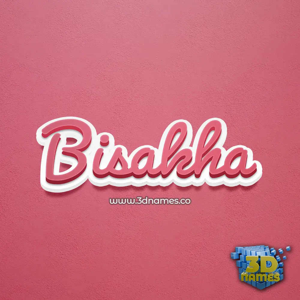 bisakha in Red Scribble style - 3D name wallpaper bisakha in Red Scribble style - 3D name wallpaper