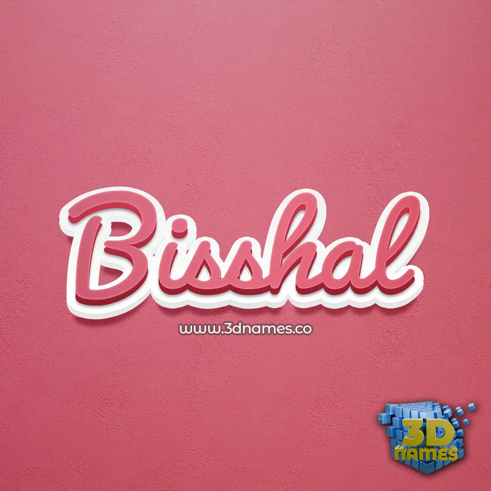 bisshal in Red Scribble style - 3D name wallpaper bisshal in Red Scribble style - 3D name wallpaper