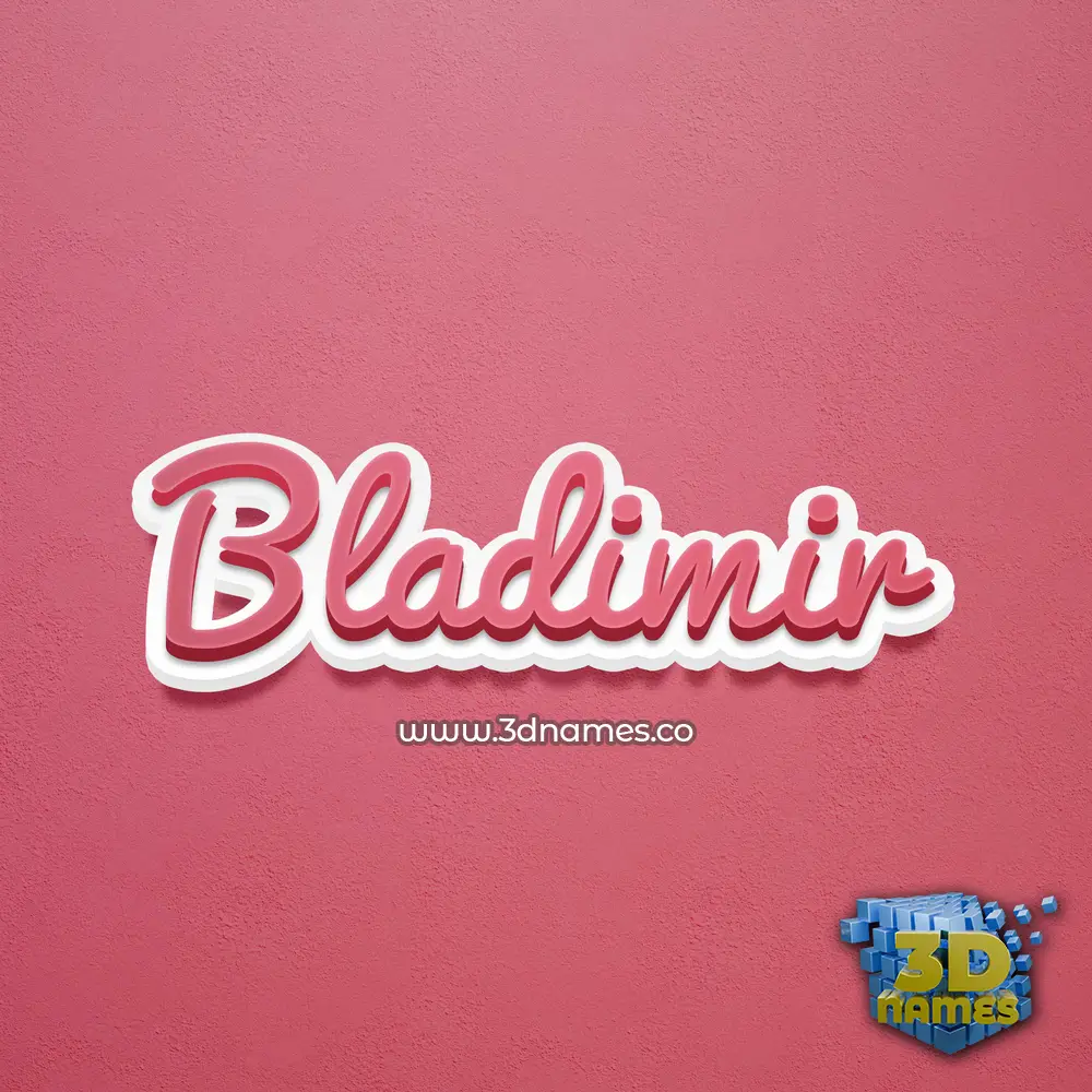 bladimir in Red Scribble style - 3D name wallpaper bladimir in Red Scribble style - 3D name wallpaper