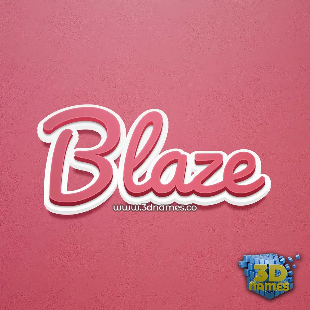 blaze in Red Scribble style - 3D name wallpaper blaze in Red Scribble style - 3D name wallpaper