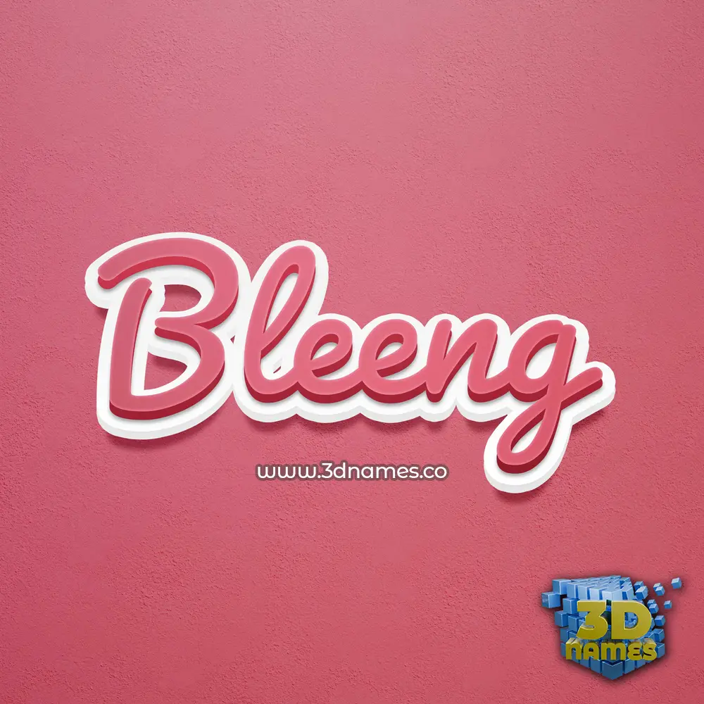 bleeng in Red Scribble style - 3D name wallpaper bleeng in Red Scribble style - 3D name wallpaper