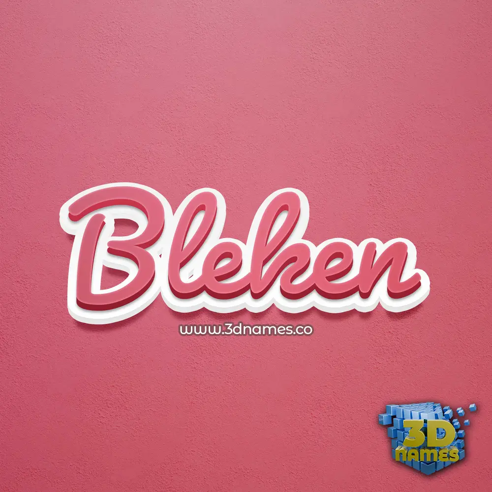 bleken in Red Scribble style - 3D name wallpaper bleken in Red Scribble style - 3D name wallpaper