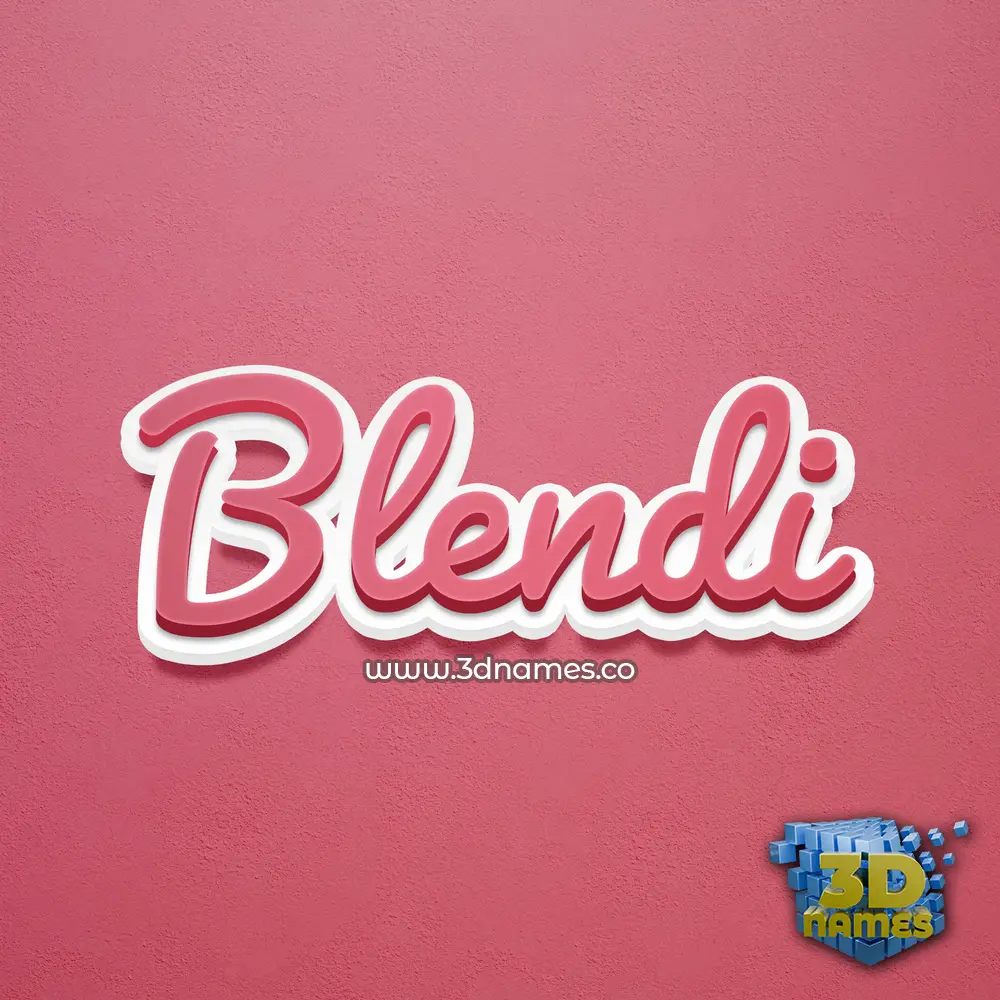 blendi in Red Scribble style - 3D name wallpaper blendi in Red Scribble style - 3D name wallpaper
