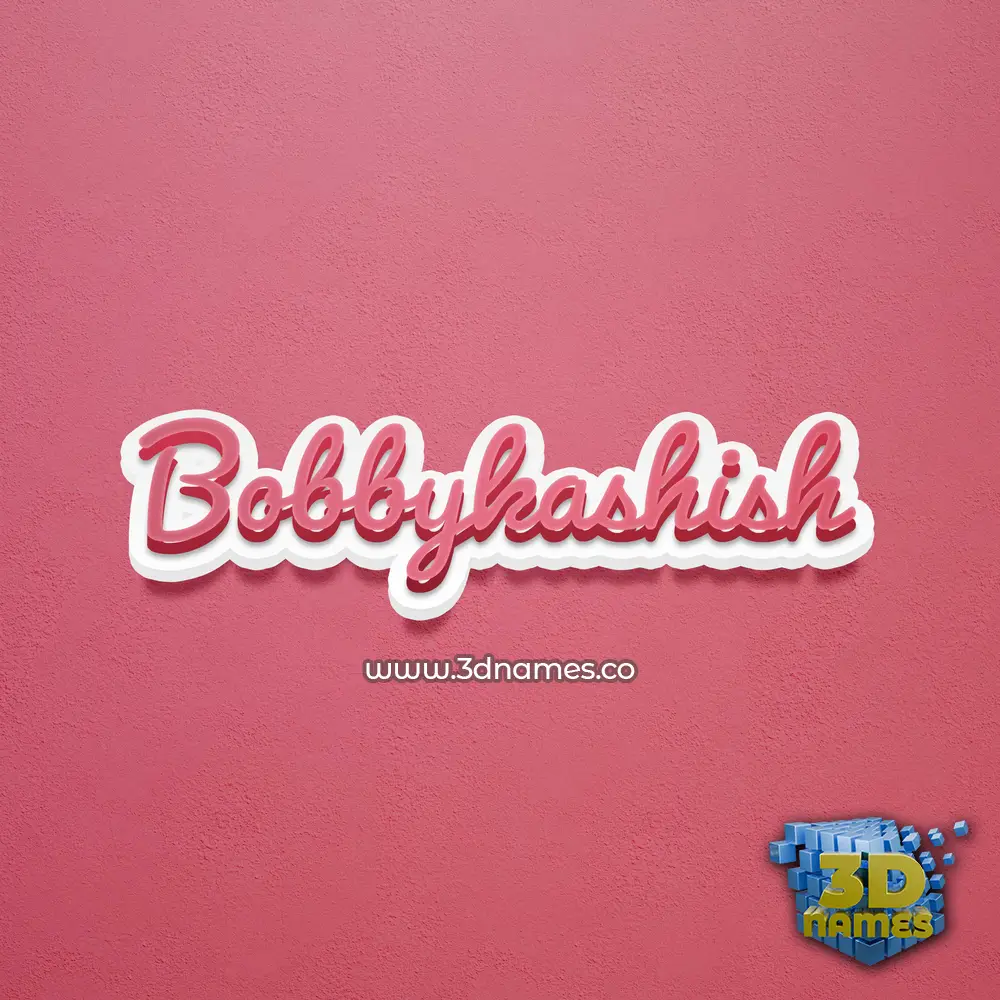 bobbykashish in Red Scribble style - 3D name wallpaper bobbykashish in Red Scribble style - 3D name wallpaper