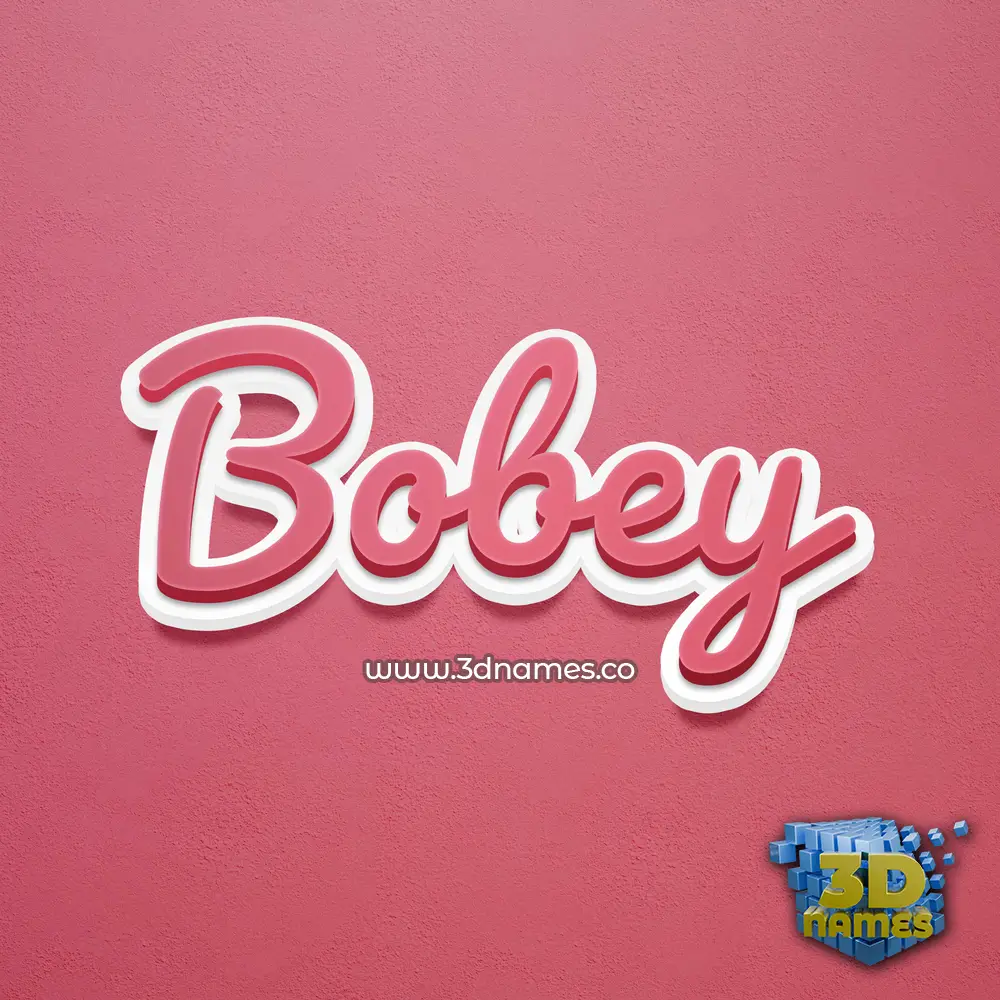 bobey in Red Scribble style - 3D name wallpaper bobey in Red Scribble style - 3D name wallpaper