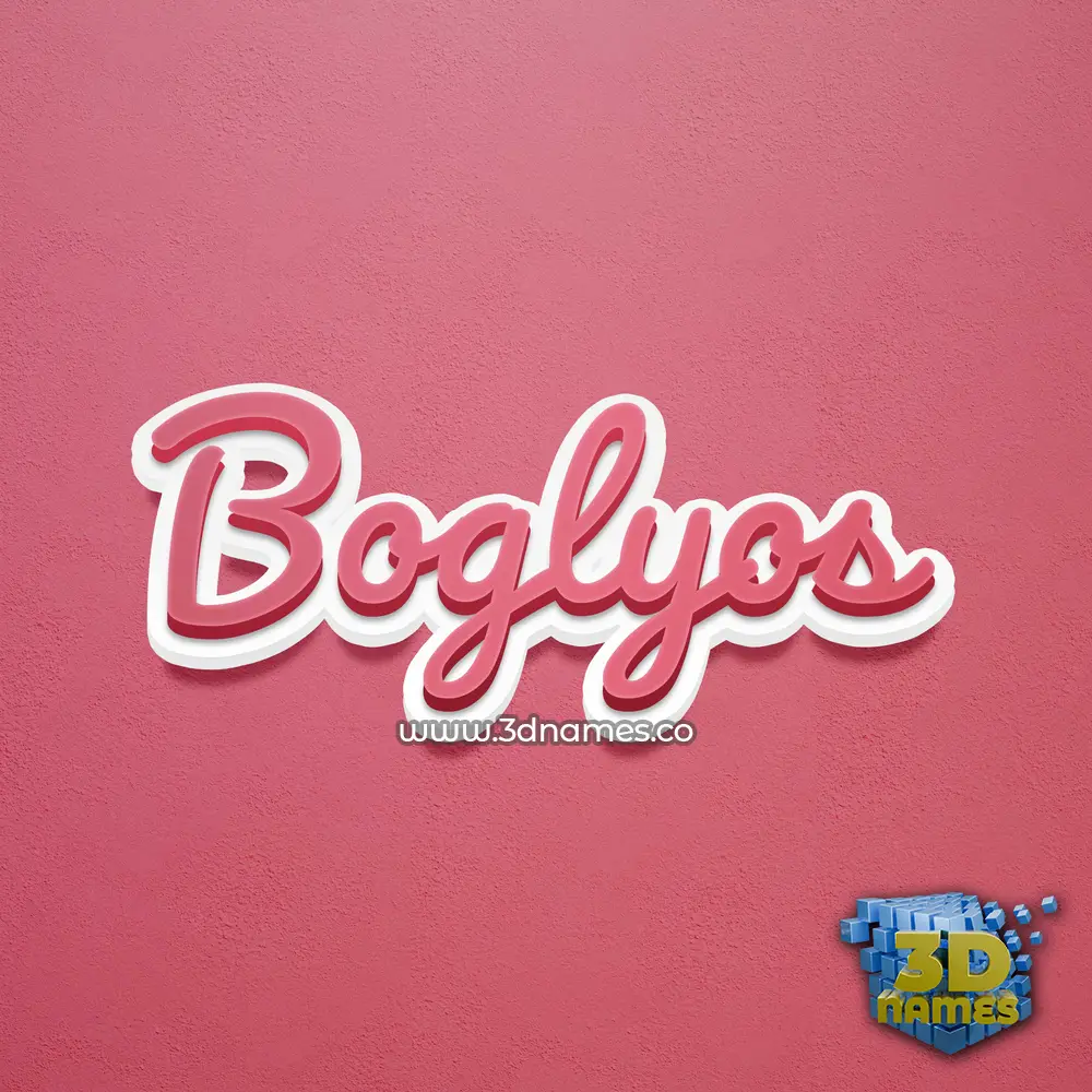 boglyos in Red Scribble style - 3D name wallpaper boglyos in Red Scribble style - 3D name wallpaper